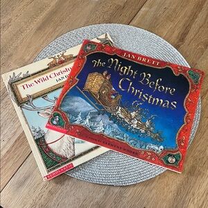 Jan Brett Soft Cover Christmas Books Set of 2
